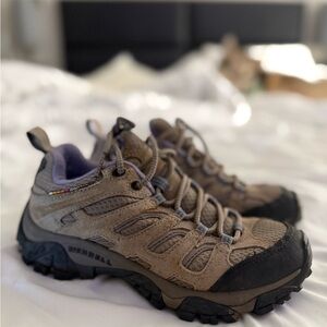 Merrell Brown and Blue Moab 3 Hiking Shoes Performance Footwear